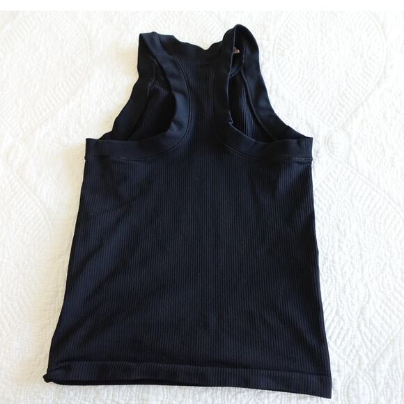 a pair of Athleta sleeveless ribbed crop racer back tank tops / XS - Picture 5 of 9